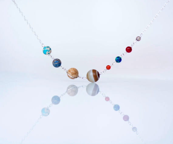 solar system necklace