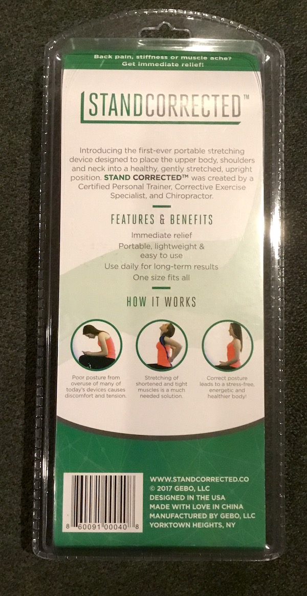 Stand Corrected perfect posture stretching device review The Gadgeteer