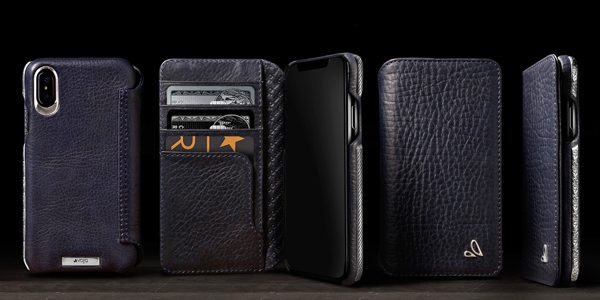 vaja customizable silver wallet iphone x leather case