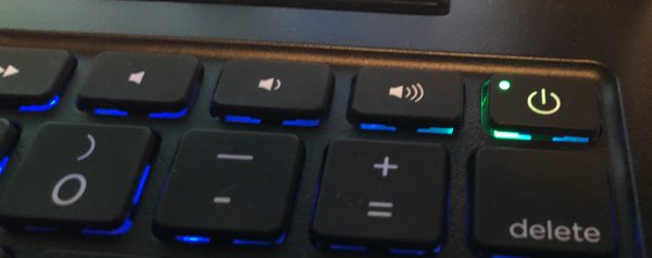 zagg slimipadprokeyboard powerbutton