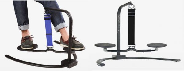 HOVR with Desk Mount  Under Desk Leg Swing that Burns Calories