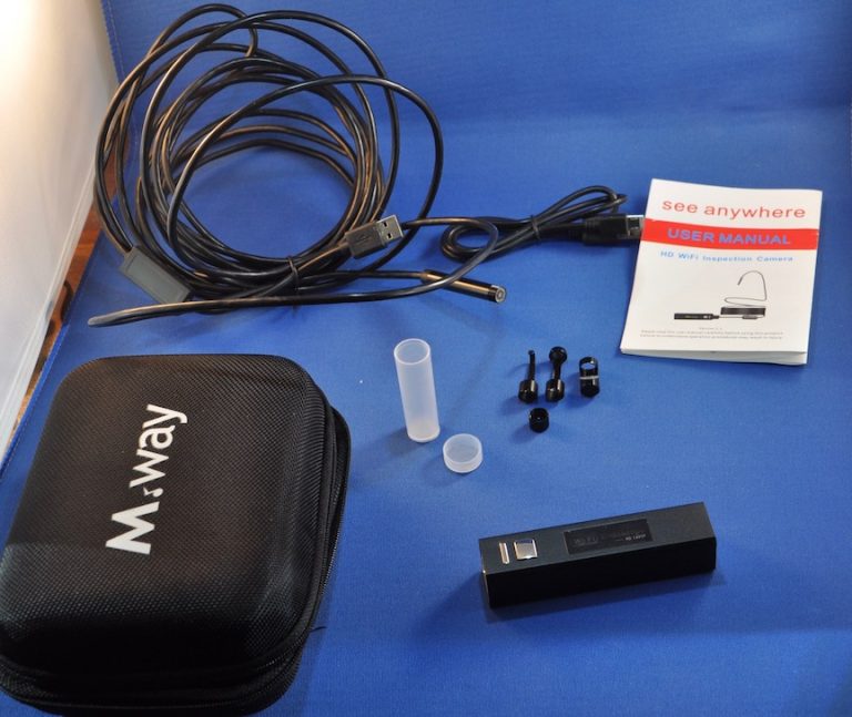MWAY HD 1200P WiFi endoscope camera review The Gadgeteer