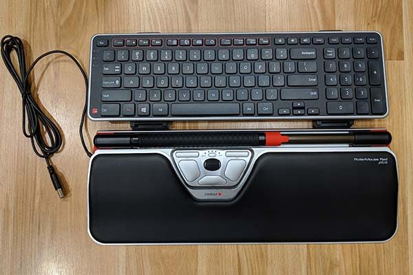 Contour Balance Keyboard and RollerMouse Red Plus Bundle Wireless