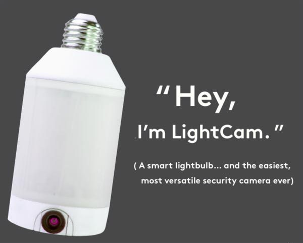 smart light bulb security camera