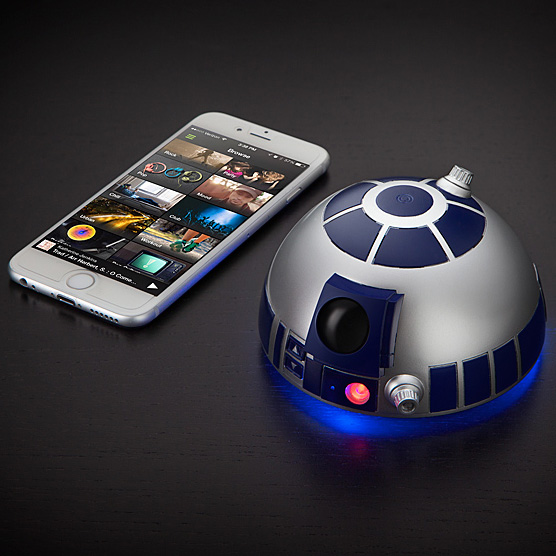 thinkgeek R2 D2bluetoothspeakerphone