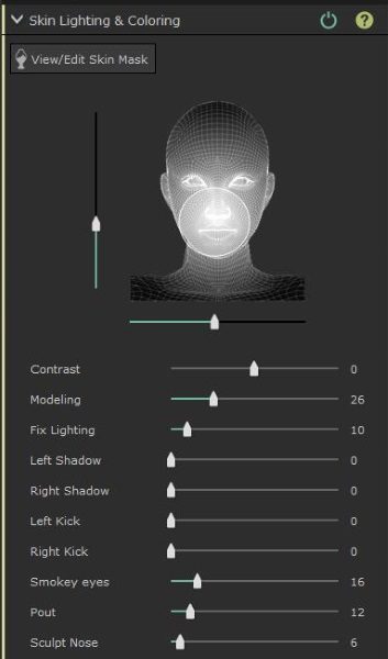 Skin Lighting and Coloring