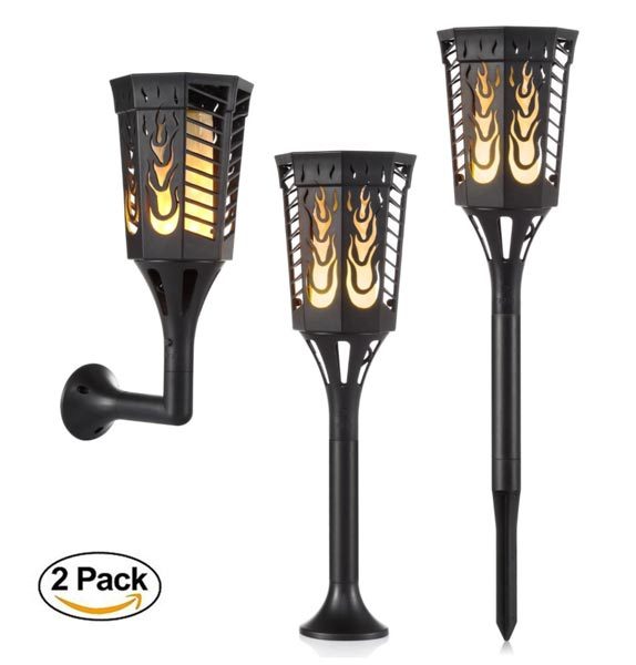 dikaou solar flame lights