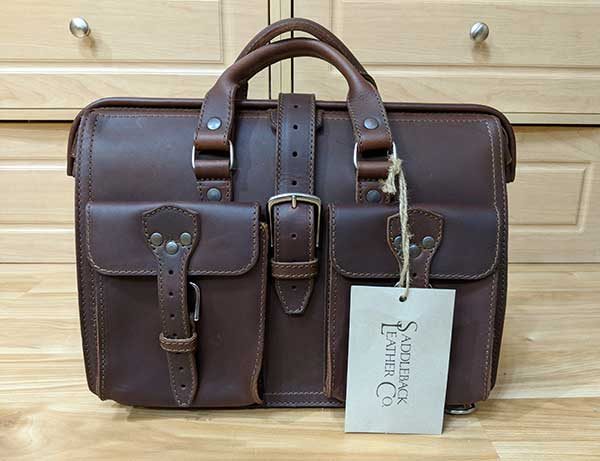 saddleback leather flight bag