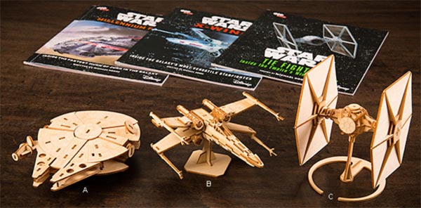 star wars wooden model kits