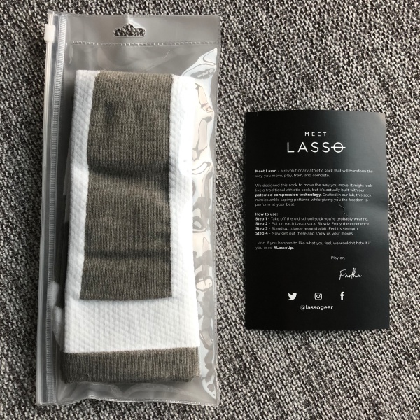 Lasso Performance Compression Socks - Grip White Crew – Lasso® UK by HOL