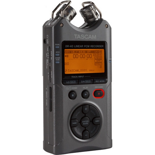 Tascam DR 40 4 Track Handheld Digital Audio Recorder