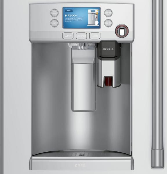 ge cafe fridge with keurig 2