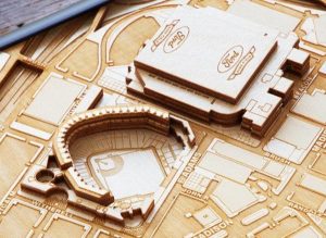 laser cut stadium city map 1