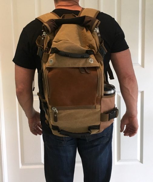 Lululook Canvas Backpack for men review - The Gadgeteer