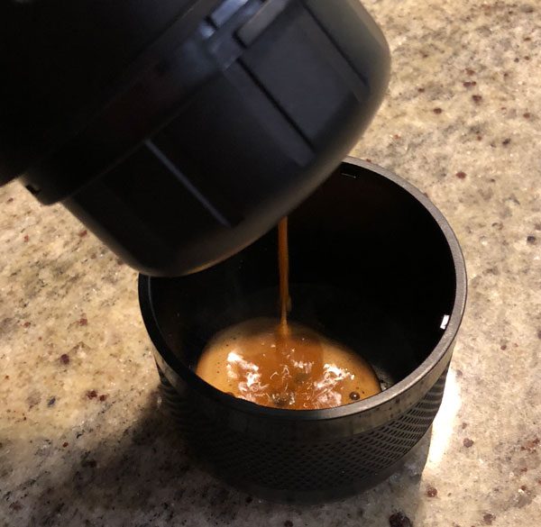 CISNO espresso pouring