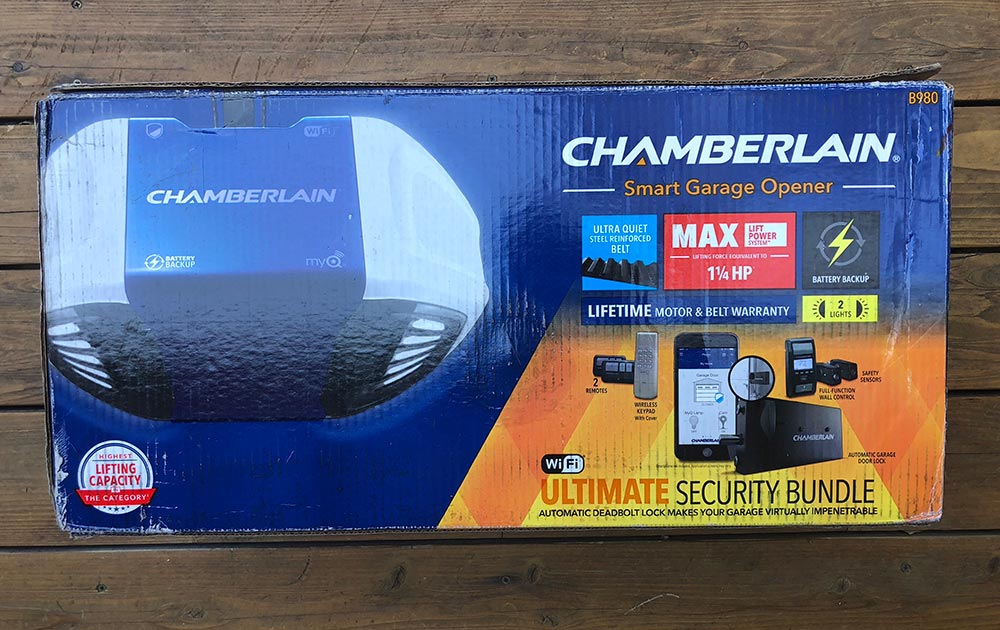 Chamberlain 1 25 Hp Belt Drive Battery Backup Smartphone Ready Garage Door Opener With Myq Technology Shop Your Way Online Shopping Earn Points On Tools Appliances Electronics More