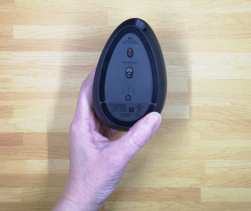 logitech mx vertical mouse buttons