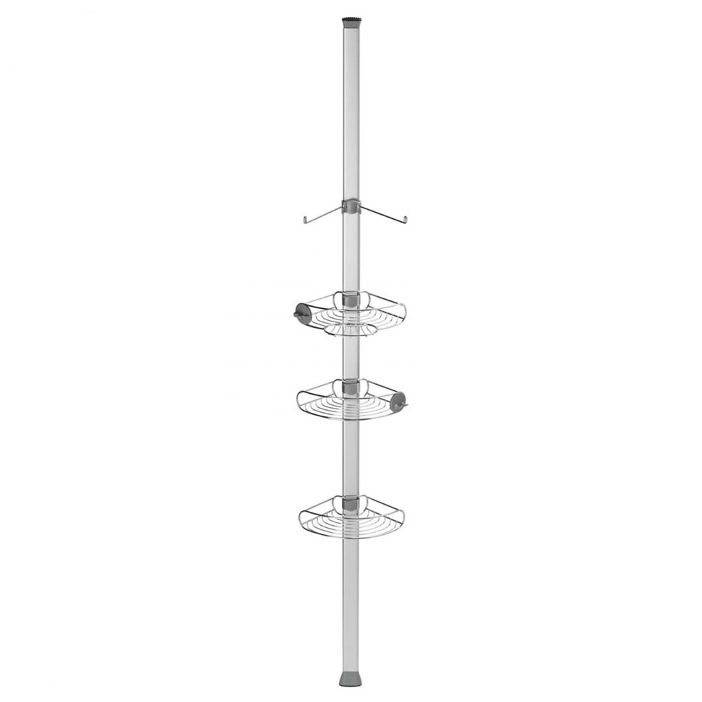 simplehuman Adjustable Shower Caddy Plus, Stainless Steel and Anodized  Aluminum 