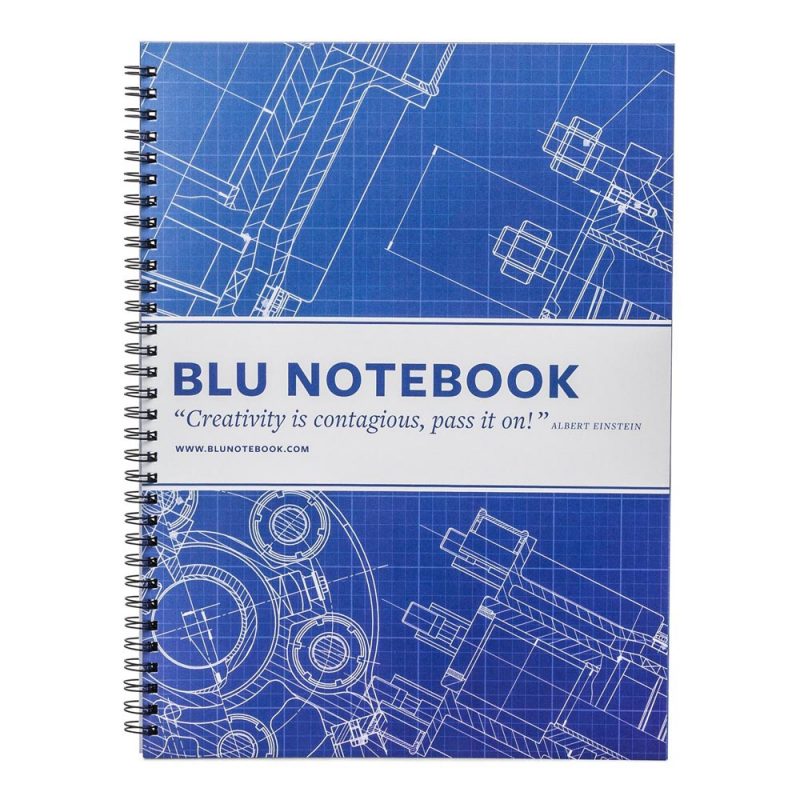 Take well-constructed notes in this blueprint-paper notebook - The