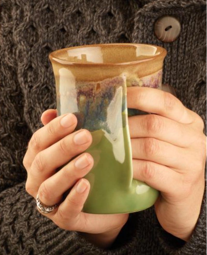 Hand Warming Mug - Left Handed Pottery