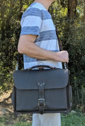 saddleback slim laptop briefcase 20a