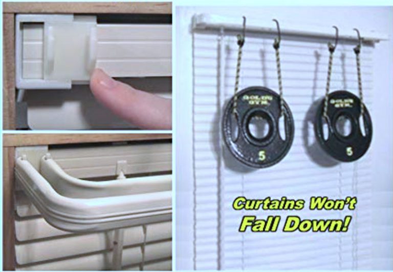 Hang curtain rods without needing any tools The Gadgeteer