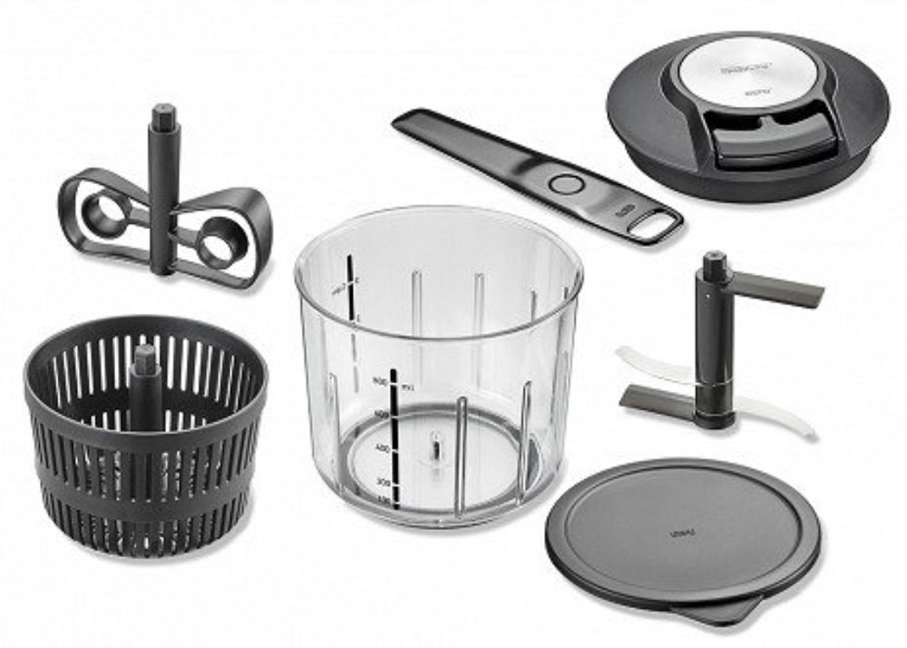 Mighty, mini, manual food chopper/spinner saves room in your kitchen - The  Gadgeteer