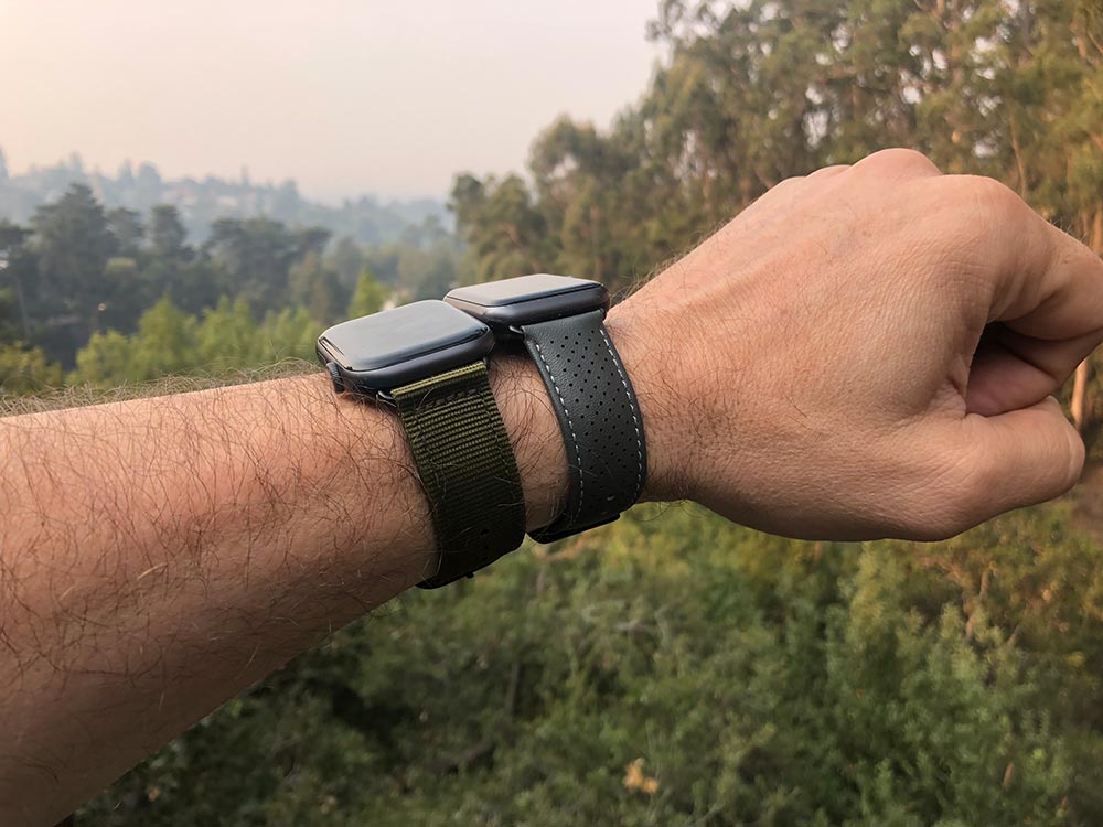 Betjene Dripping forbi Monowear Nylon Band and Perforated Apple Watch Leather Band review - The  Gadgeteer