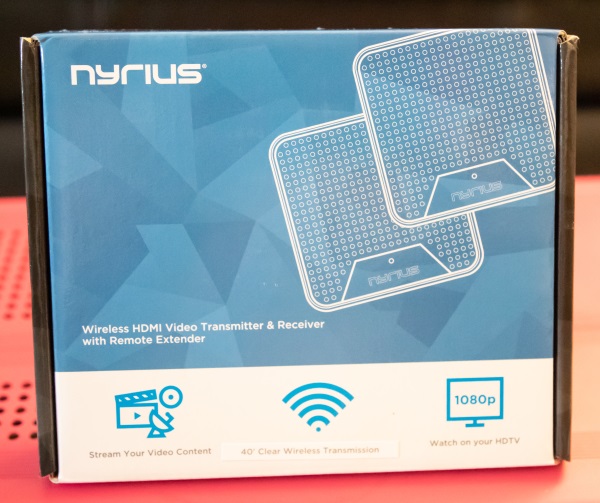 Nyrius Wireless HDMI 2x Input Transmitter & Receiver for Streaming
