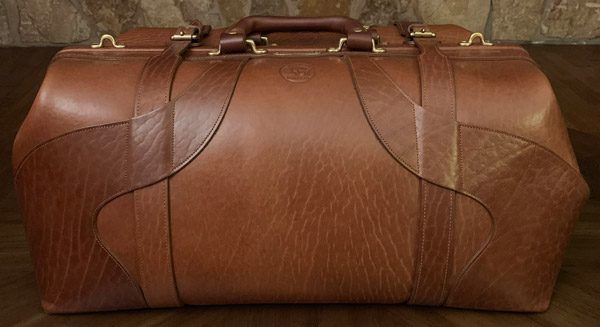 Buffalo Leather Duffle, No. 5 Grip Travel Bag - USA Made