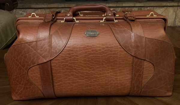 Buffalo Leather Duffle, No. 5 Grip Travel Bag - USA Made | Col. Littleton