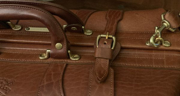 Buffalo Leather Duffle, No. 5 Grip Travel Bag - USA Made | Col. Littleton