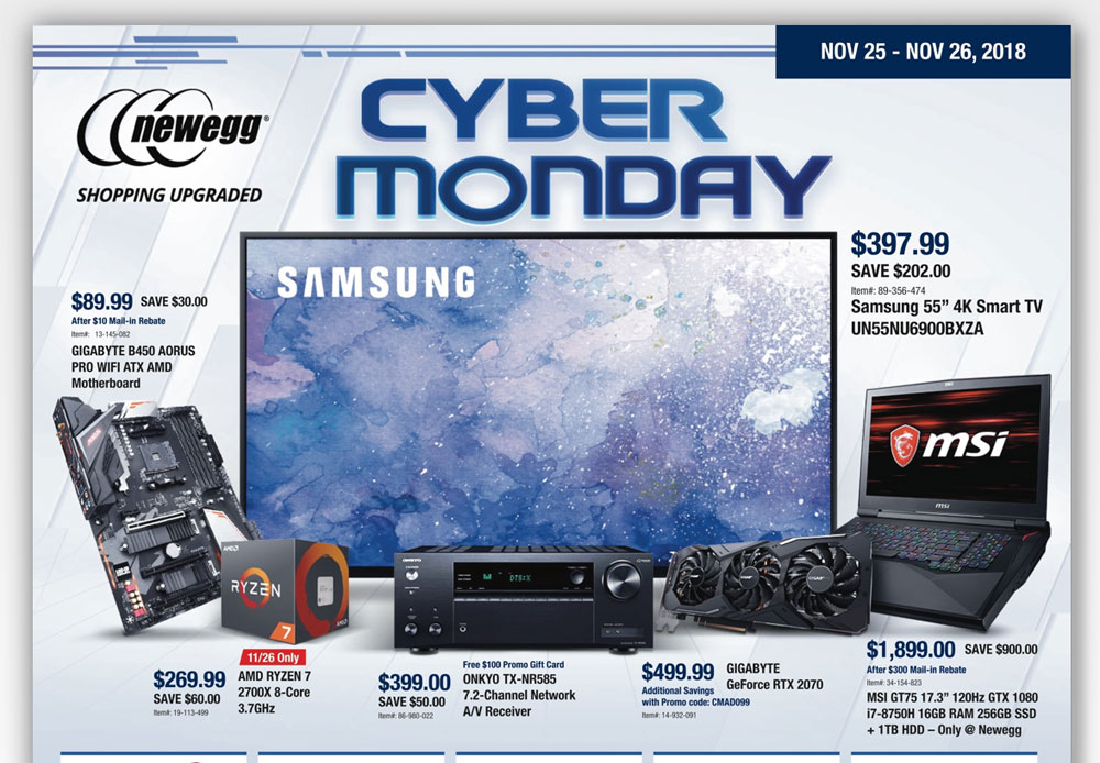 Cyber Monday Deals Newegg The Gadgeteer