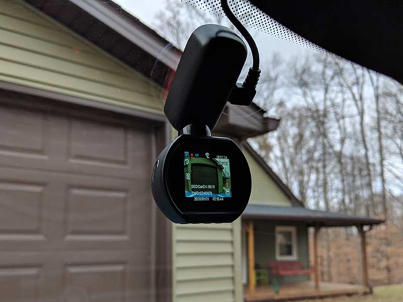 2'Mini Car Dash Camera Front and Rear Dual Camera 4K Dashcam APP