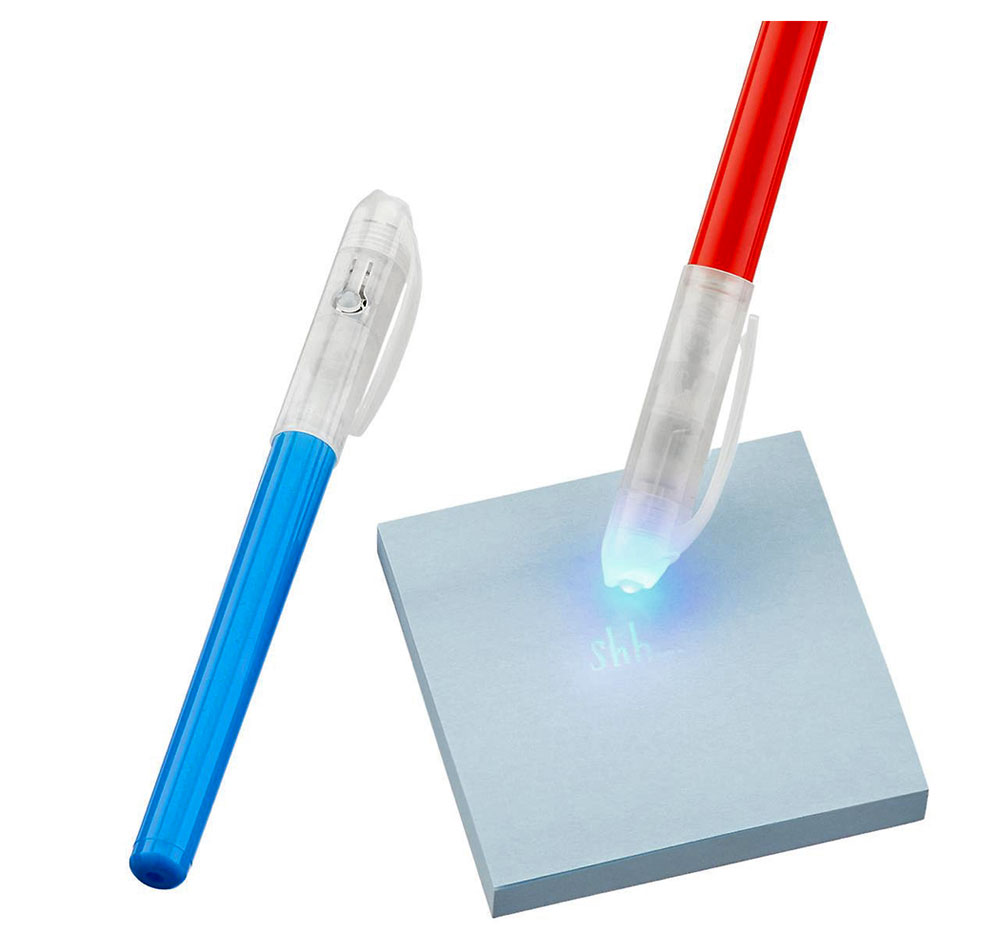 Invisible UV Marker, Pencil Can Be Seen Only Under UV Light 