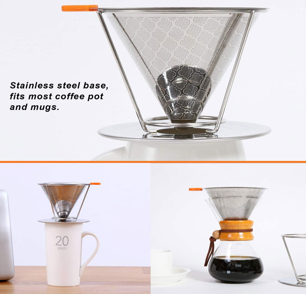 Pour Over Coffee Maker with Filter