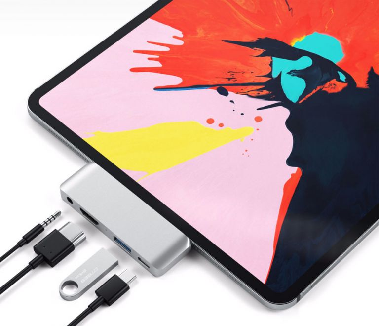 Add a usb c hub to your 2018 ipad pro and other type c tablets and 