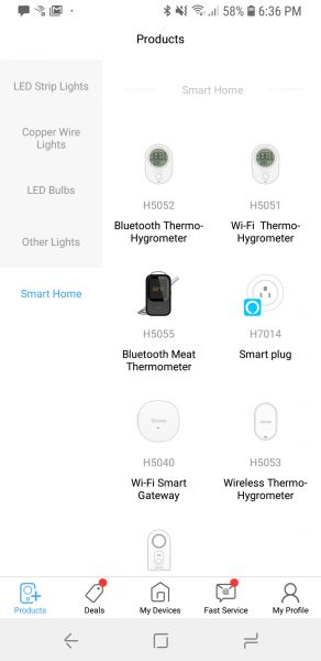 Govee H5051 White WiFi Thermometer Hygrometer Smart Humidity Temperature  Monitor