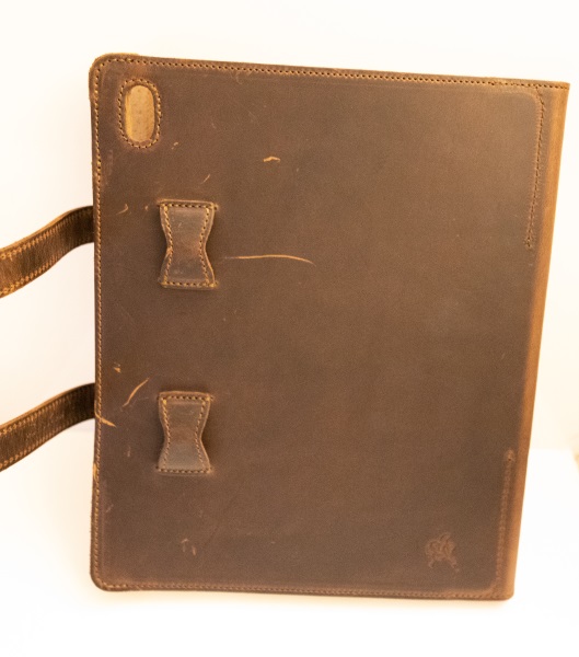 Custom Laser Engraved Saddleback Leather iPad Case