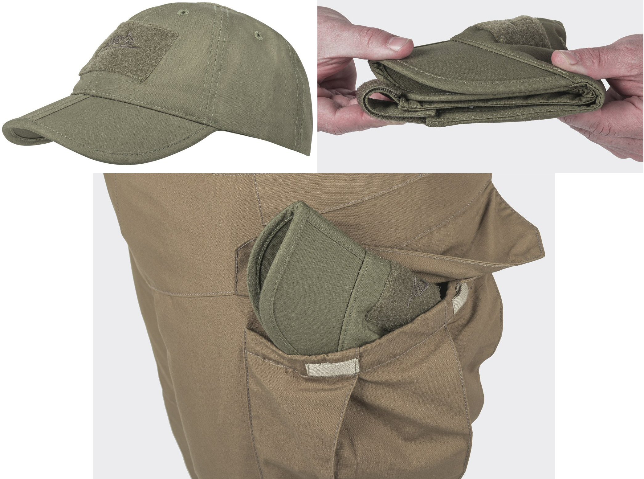 Helikon Baseball Folding Cap literally fits in your pocket - The
