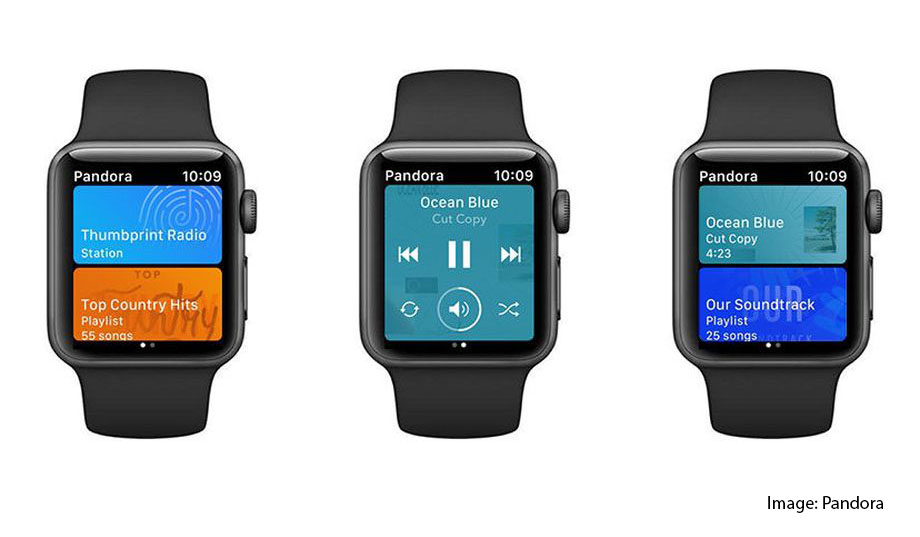 pandora debuts offline apple watch