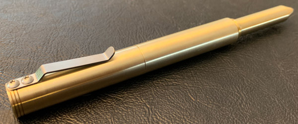 Schon DSGN  The Classic Machined Pen. Brass, Aluminum, Titanium