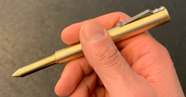 Schon DSGN  The Classic Machined Pen. Brass, Aluminum, Titanium