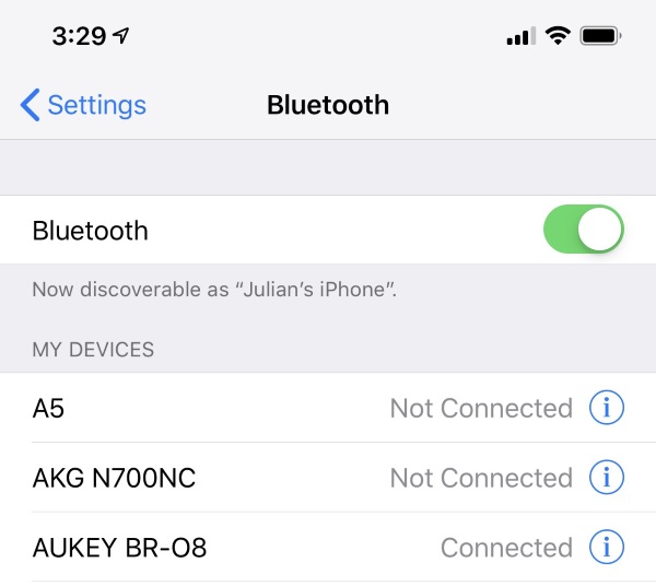 Aukey Bluetooth 5.0 TR 16