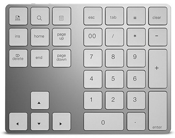 Bluetooth Aluminum Number Keypad 7