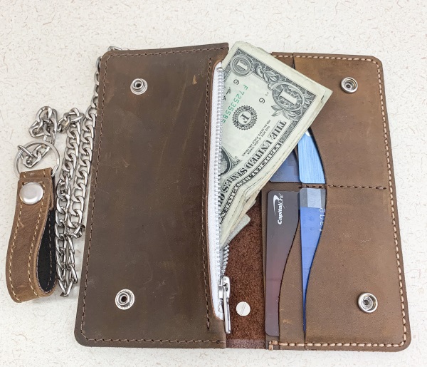 Mens Leather Chain Wallets - JooJoobs