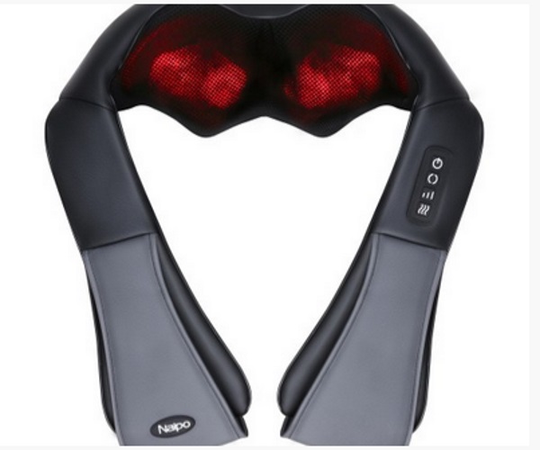 Naipo Shiatsu Kneading Massager Neck & Shoulder Massager with Heat review -  The Gadgeteer