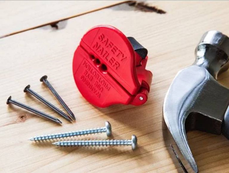 Pound nails not fingers with the Safety Nailer - The Gadgeteer