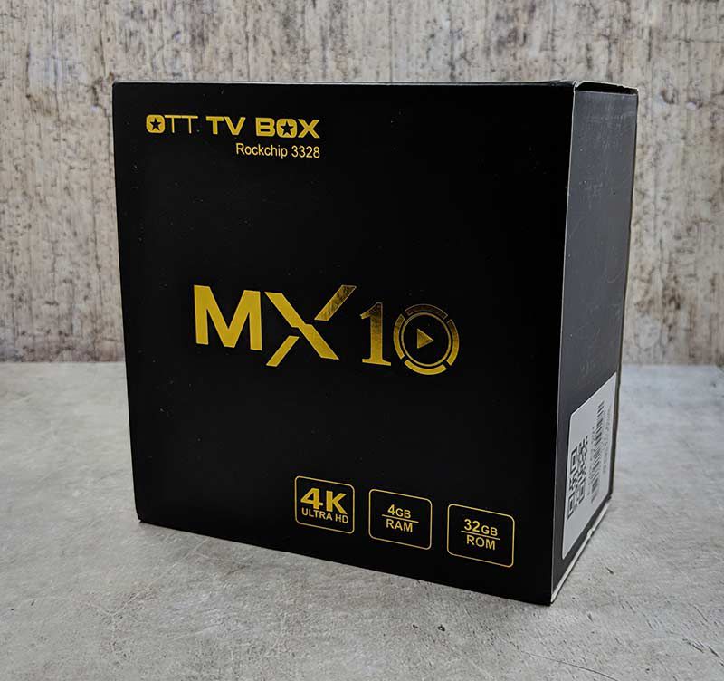 MX10 Android 9.0 RK3328 4GB/32GB TV Box