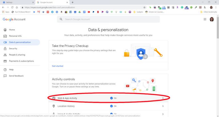 How to automatically delete Google's Web & App Activity data - The ...
